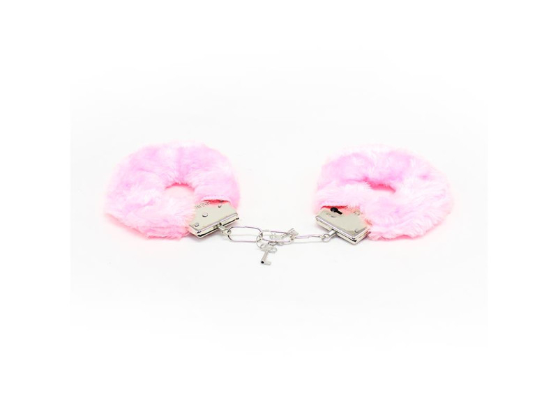 Esposas de Metal para Munecas con Pelo Rosa