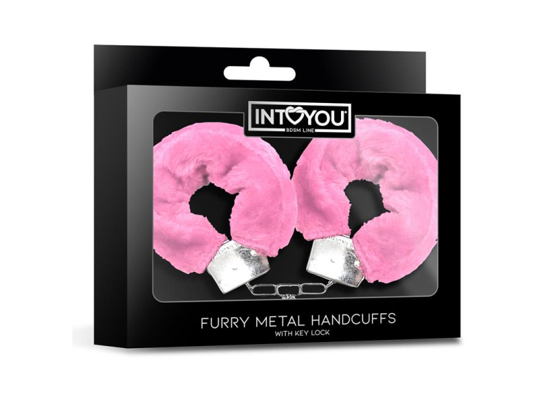 Esposas de Metal para Munecas con Pelo Rosa
