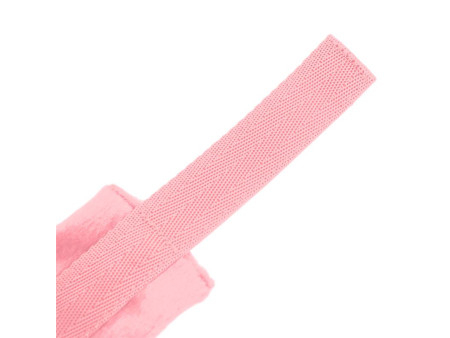 Esposas de Tela con Velcro para Munecas con Pelo Largo Rosa