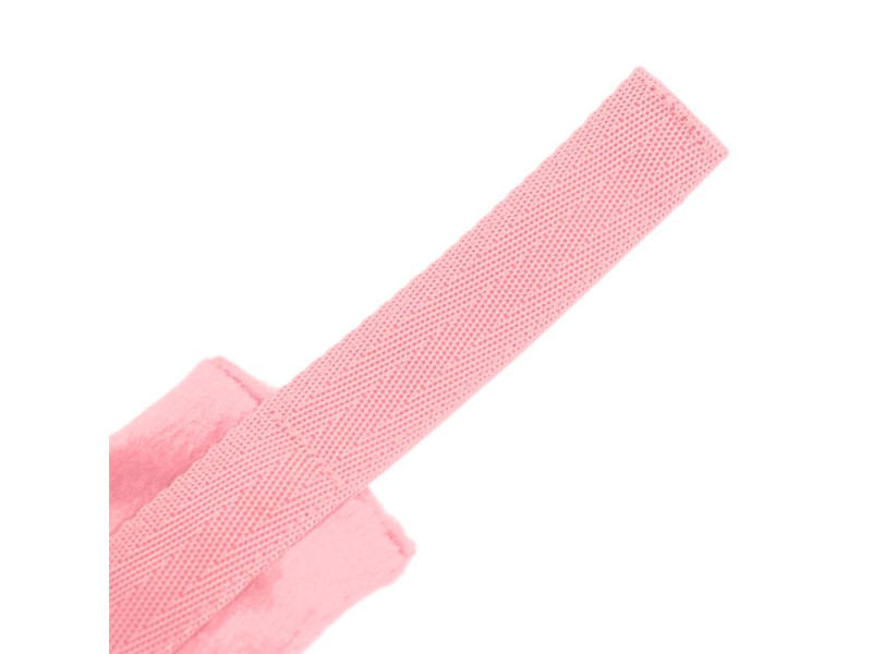 Esposas de Tela con Velcro para Munecas con Pelo Largo Rosa