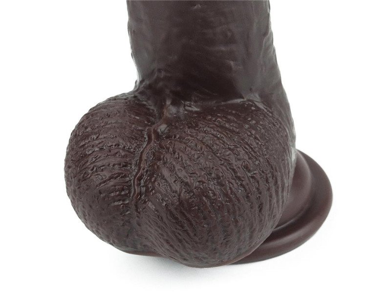 Dildo con Piel Retractil 9 Negro