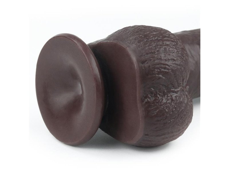 Dildo con Piel Retractil 9 Negro