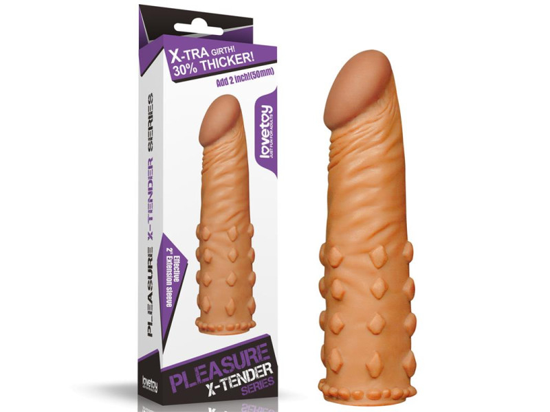 Funda para el Pene Add 2 Pleasure X Tender Marron
