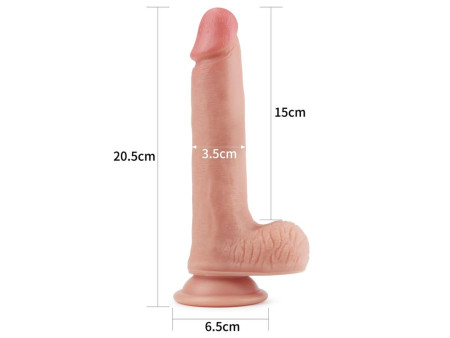 Dildo Nature 8 Silicona Liquida Natural
