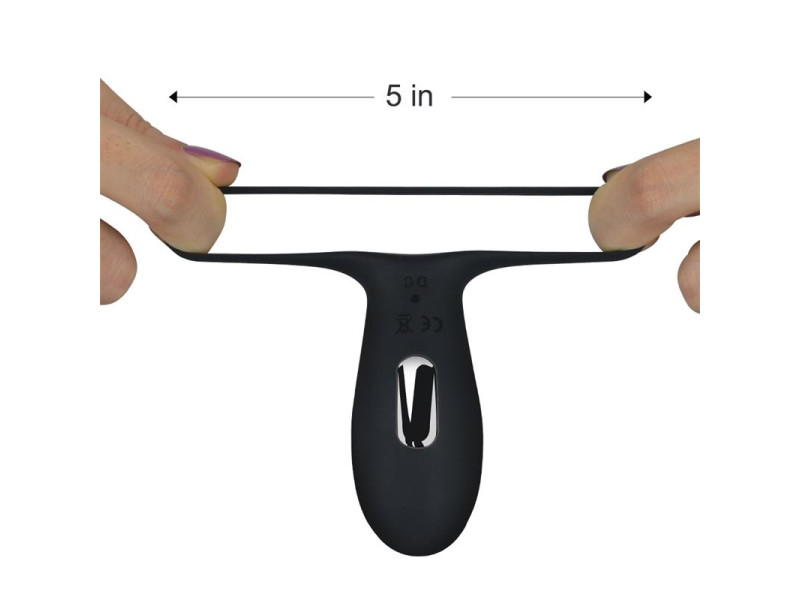 Anillo para el Pene iJoy Stamina Ring USB Negro