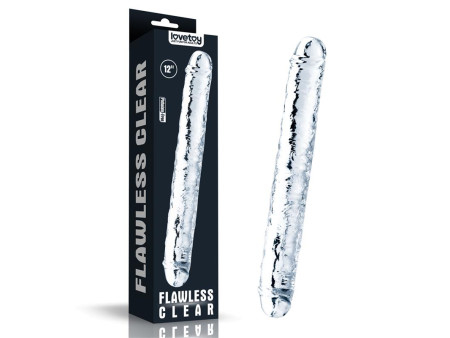 Dildo Doble Flawless Clear 12 Transparente Dildo Doble Flawless Clear 12 Transparente