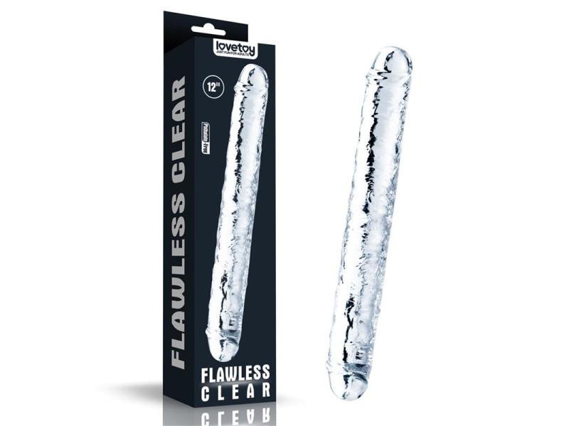 Dildo Doble Flawless Clear 12 Transparente