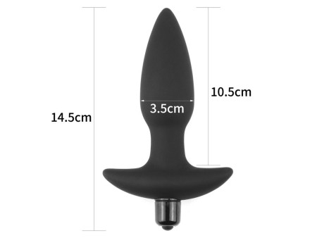 Plug Anal Fantasy Plug con Vibracion Negro