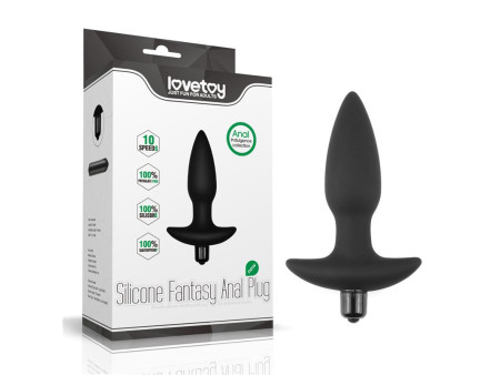 Plug Anal Fantasy Plug con Vibracion Negro