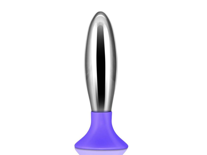 Plug Anal Bobby Metal y Silicona Purpura