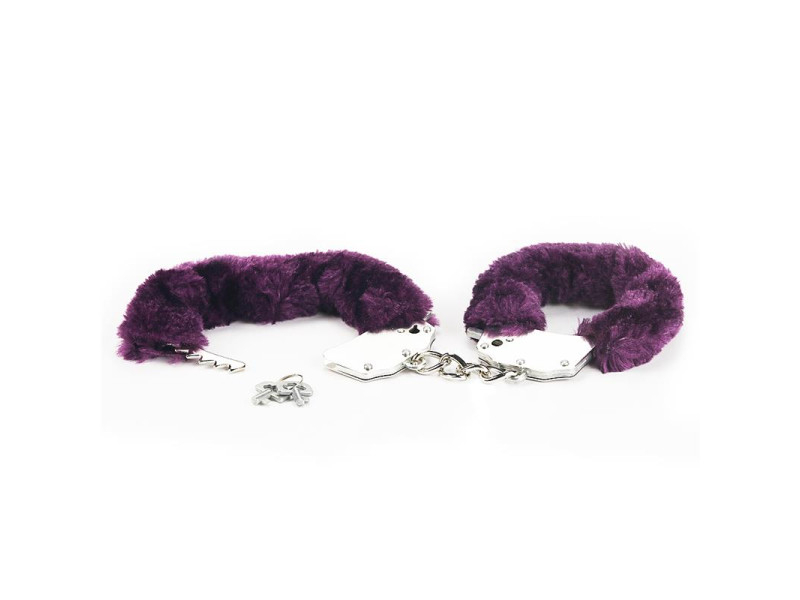 Esposas Metalicas con Pelo Purpura