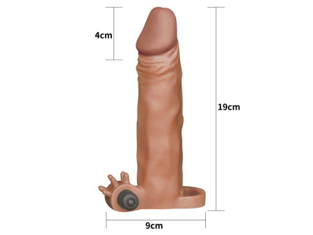 Funda para el Pene con vibracion Add 2 Pleasure X Tender Marron