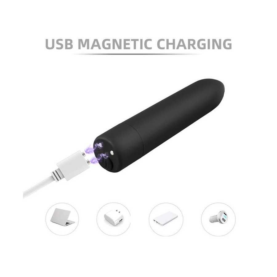 Magny Bala Vibradora Recargable USB Magnetico