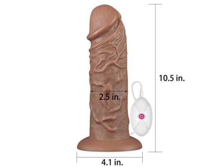 Dildo King 105 con Vibracion Chubby Marron