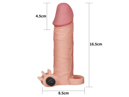 Funda para el Pene con Vibracion Add 2 Plesure X Tender Natural