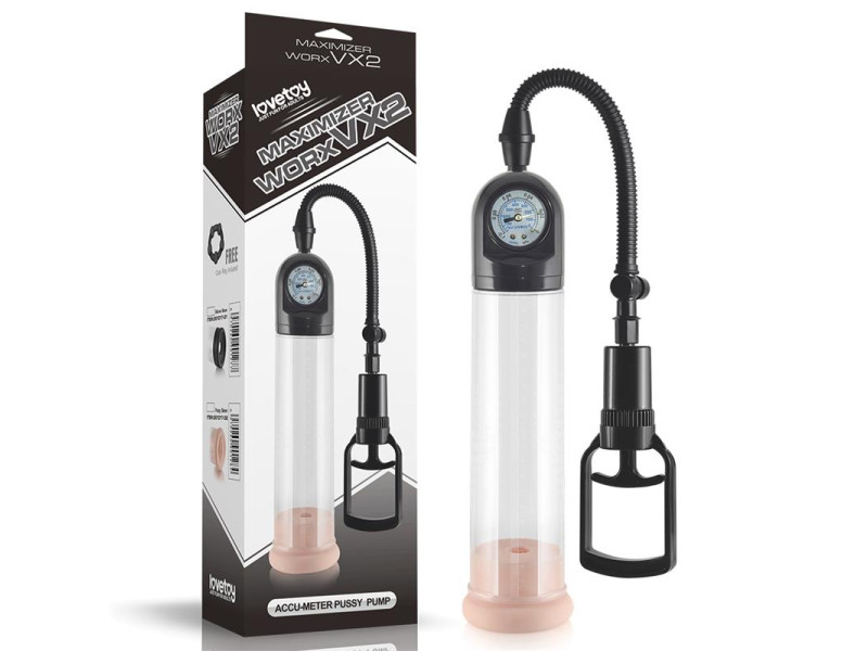 Bomba para el Pene con Valvula de Presion Maximizer Worx VX2 Vagina