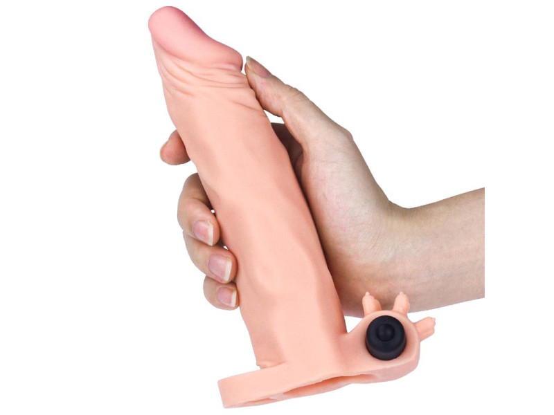 Funda para el Pene con Vibracion Add 2 Pleasure X Tender Natural
