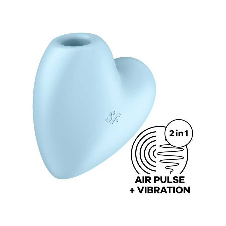 Cutie Heart Succionador de Clitoris y Vibracion Azul