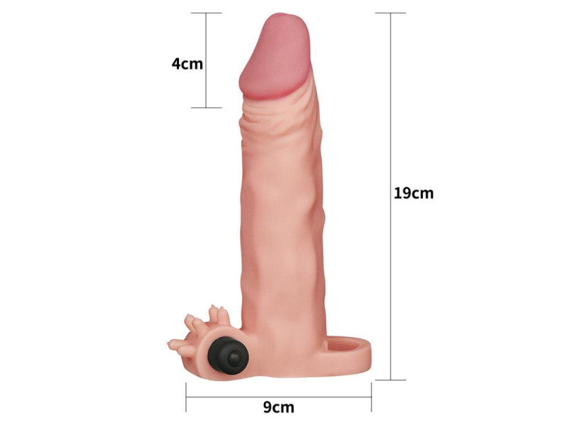 Funda para el Pene con Vibracion Add 2 Pleasure X Tender Natural
