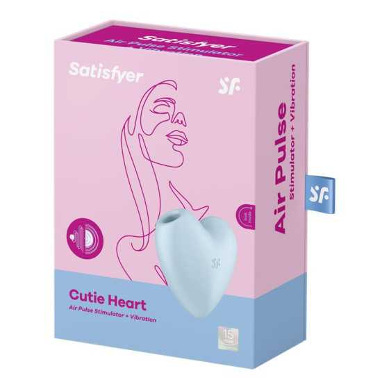 Cutie Heart Succionador de Clitoris y Vibracion Azul