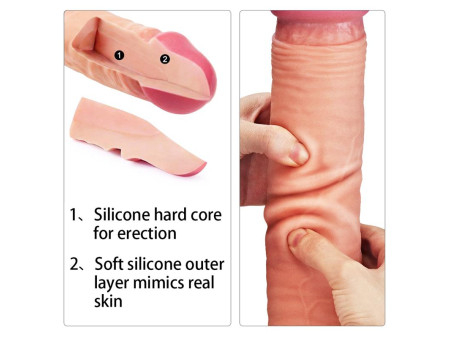 Dildo Nature 12 Dual Layer Natural Dildo Nature 12 Dual Layer Natural