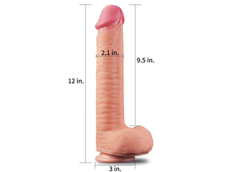 Dildo Nature 12 Dual Layer Natural