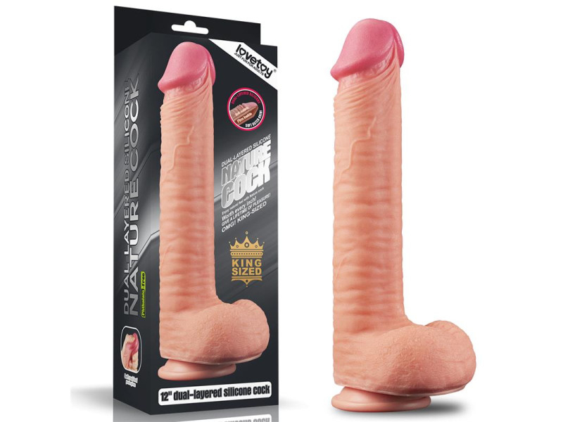 Dildo Nature 12 Dual Layer Natural