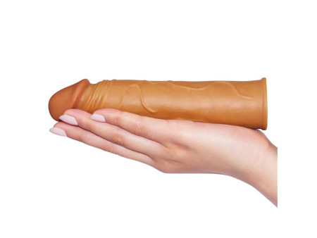 Funda para el Pene Pleasure X Tender Marron Funda para el Pene Pleasure X Tender Marron