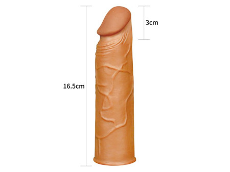 Funda para el Pene Pleasure X Tender Marron Funda para el Pene Pleasure X Tender Marron