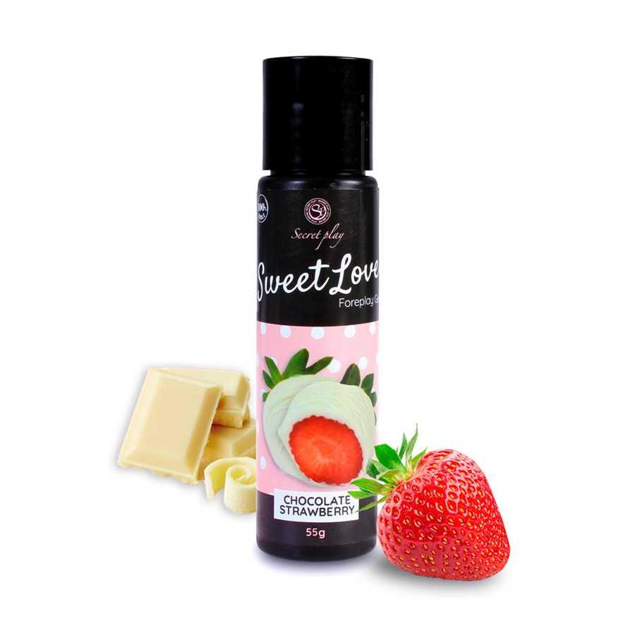 Sweet Love Lubricante Fresa Chocolate Blanco 60 ml