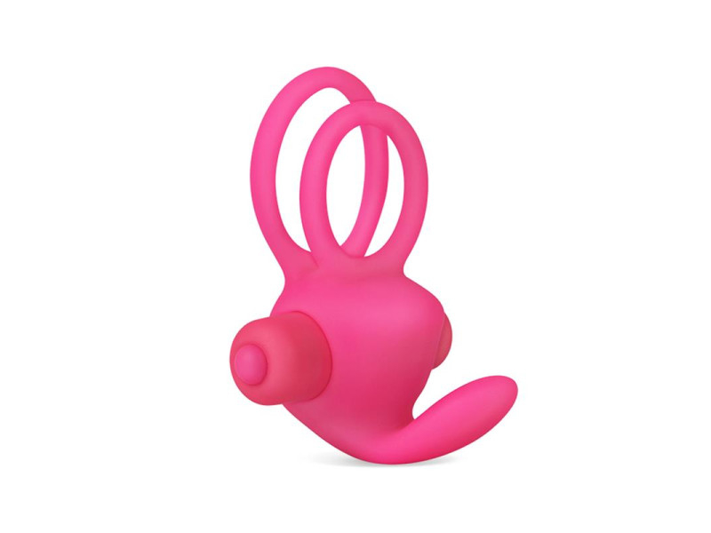 Anillo Vibrador Doble Power Clit Duo Rosa