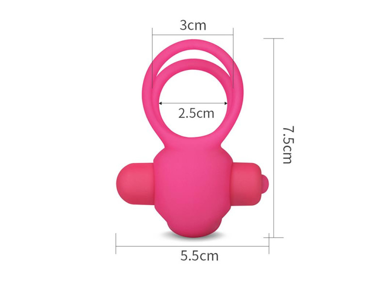Anillo Vibrador Doble Power Clit Duo Rosa