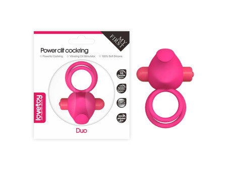Anillo Vibrador Doble Power Clit Duo Rosa