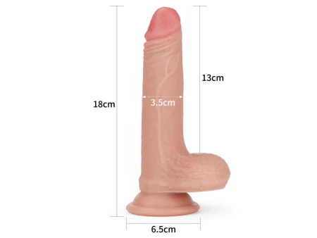Dildo Nature 7 Silicona Liquida Natural