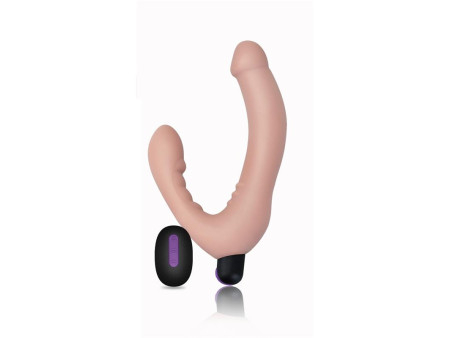 Doble Dildo Strapless Silicona USB