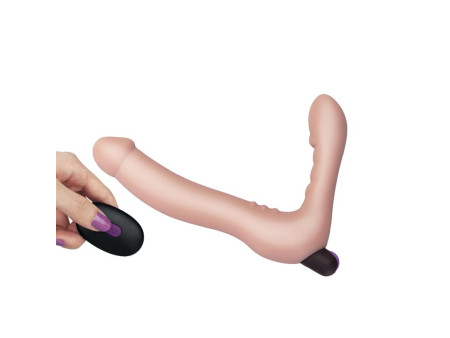 Doble Dildo Strapless Silicona USB