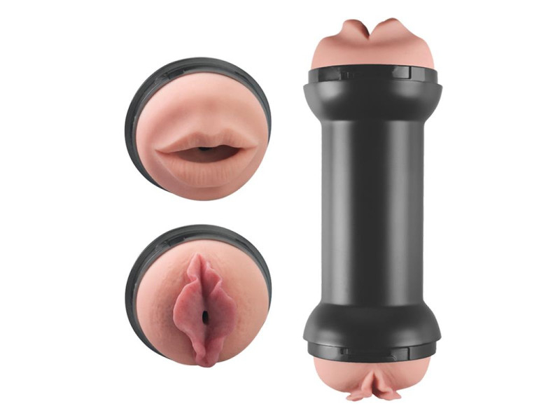 Masturbador Doble Training Master Vagina y Boca Masturbador Doble Training Master Vagina y Boca