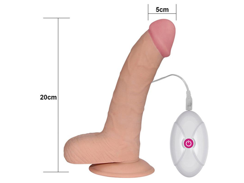Dildo The Ultra Soft Dude con Vibracion 88 Natural