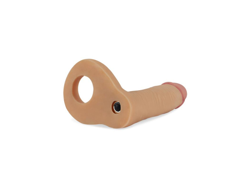 Dildo The Ultra Soft Double con Vibracion 58 Natural