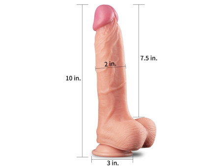 Dildo Nature 10 Dual Layer Natural Dildo Nature 10 Dual Layer Natural