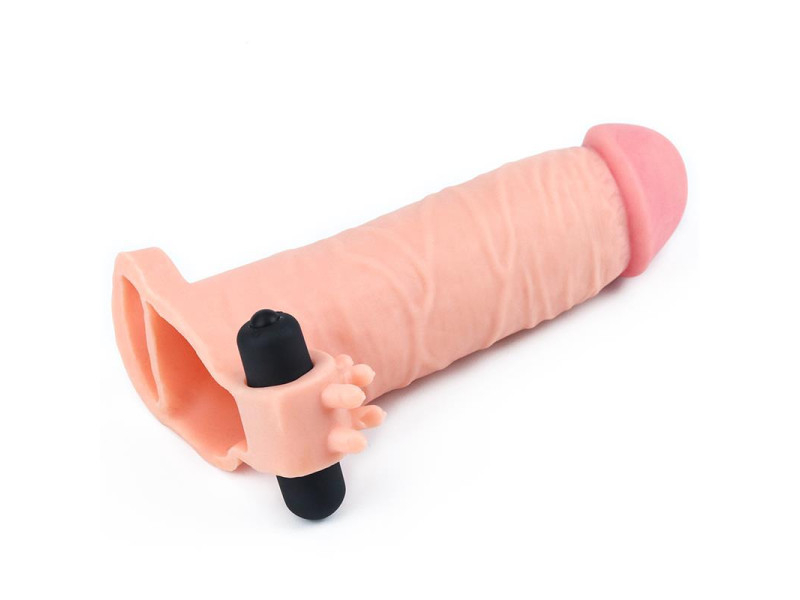 Funda para el Pene con Vibracion Add 2 Pleasure X Tender Natural