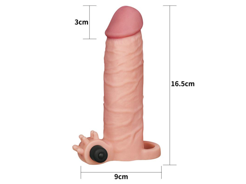 Funda para el Pene con Vibracion Add 2 Pleasure X Tender Natural