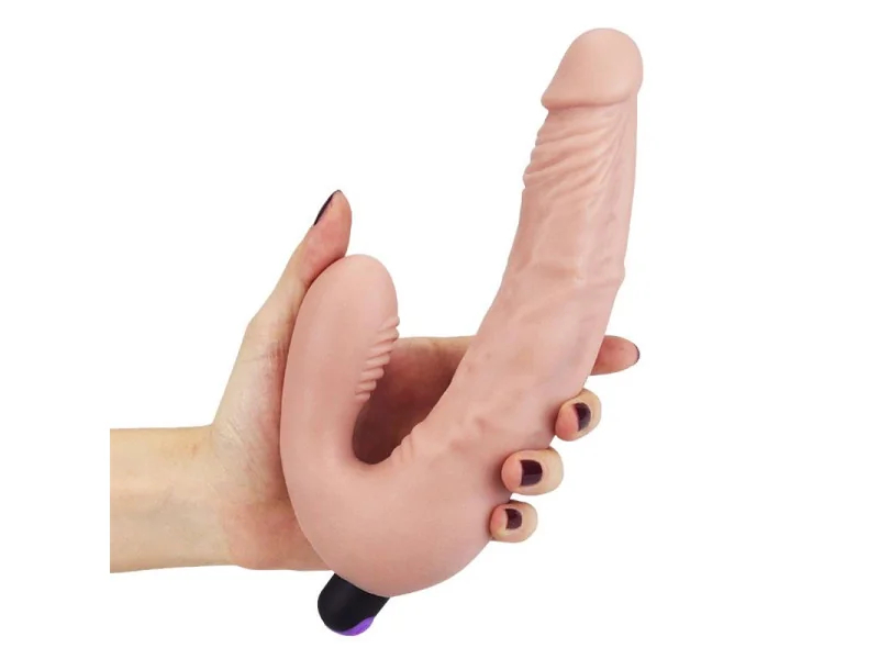 Doble Dildo Strapless Silicona USB