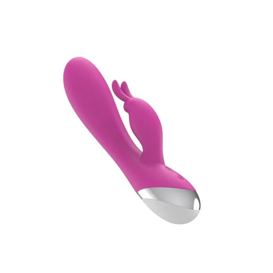 VIbrador Dual USB Silicona Rosa