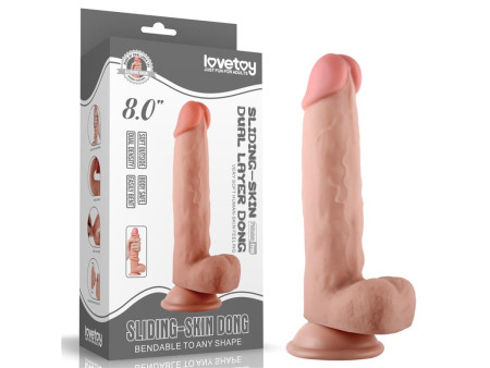 Dildo con Piel Retractil 8 Dildo con Piel Retractil 8