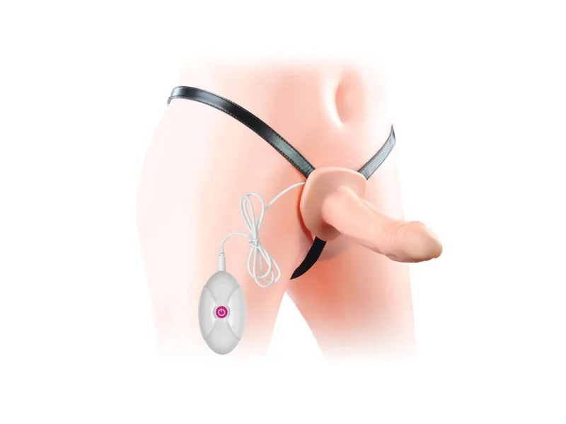 Arnes Unisex Pene Hueco con Vibracion Arnes Unisex Pene Hueco con Vibracion