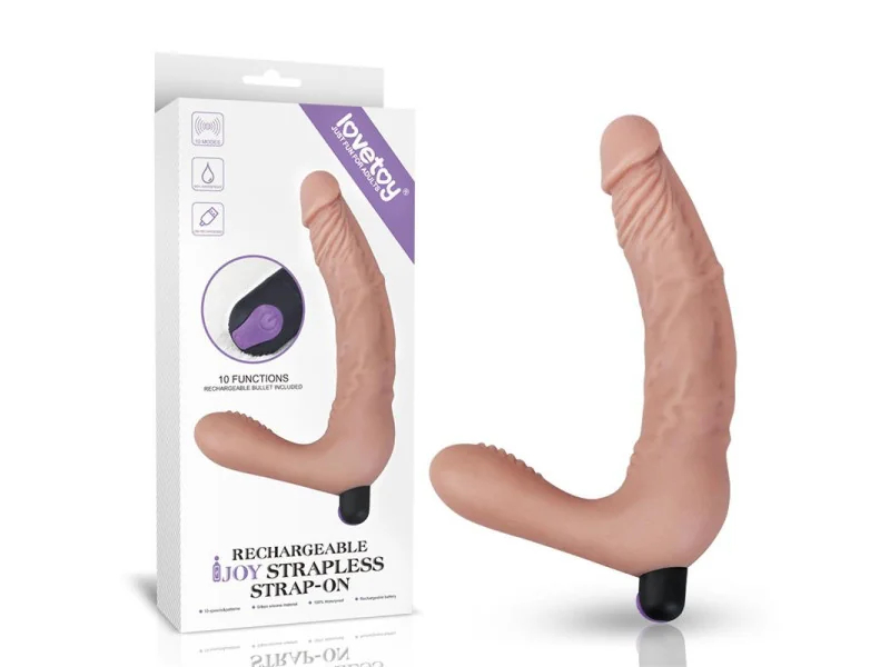 Doble Dildo Strapless Silicona USB