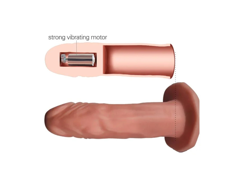 Arnes Unisex Pene Hueco con Vibracion