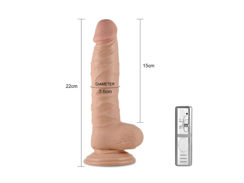 Dildo Real Extreme con Vibracion 85 Natural