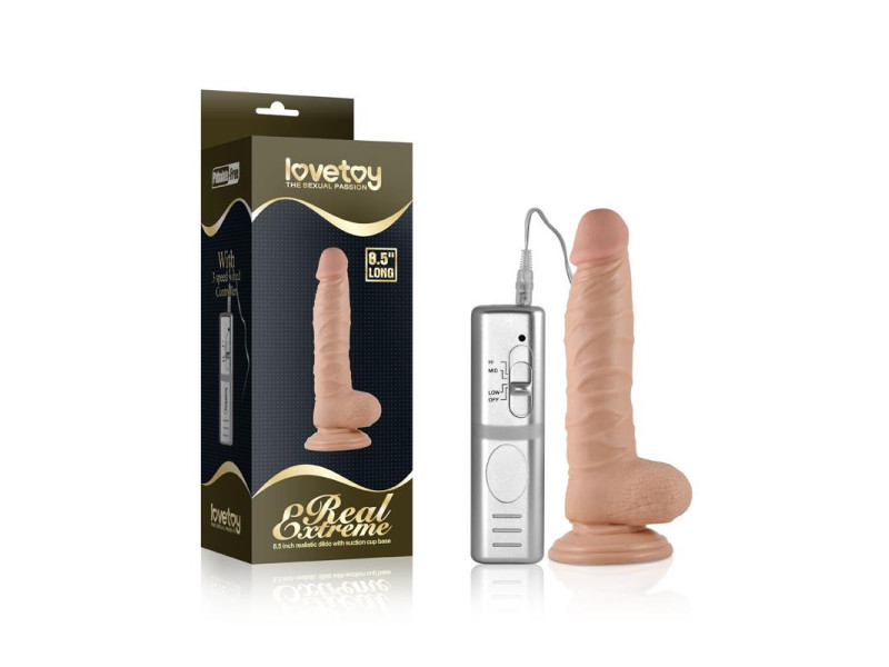 Dildo Real Extreme con Vibracion 85 Natural